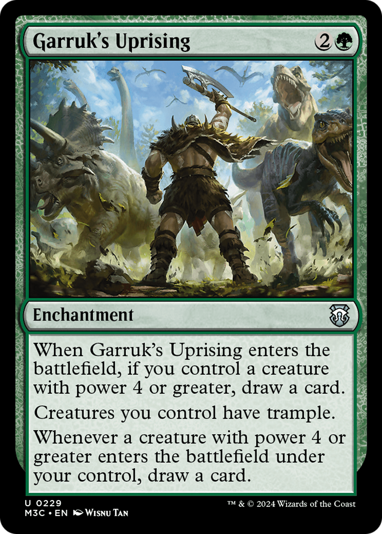 Garruk's Uprising (Ripple Foil) [Modern Horizons 3 Commander] | The Clever Kobold