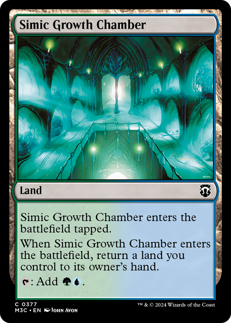 Simic Growth Chamber (Ripple Foil) [Modern Horizons 3 Commander] | The Clever Kobold