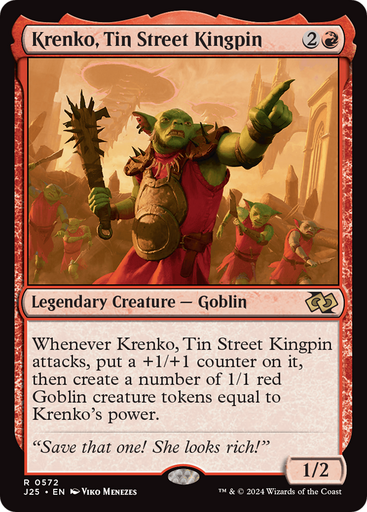 Krenko, Tin Street Kingpin [Foundations Jumpstart] | The Clever Kobold