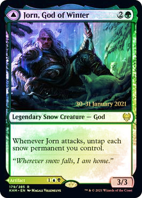 Jorn, God of Winter // Kaldring, the Rimestaff [Kaldheim Prerelease Promos] | The Clever Kobold