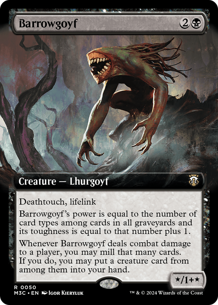 Barrowgoyf (Extended Art) [Modern Horizons 3 Commander] | The Clever Kobold