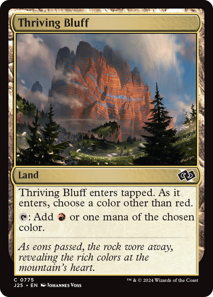 Thriving Bluff [Foundations Jumpstart] | The Clever Kobold