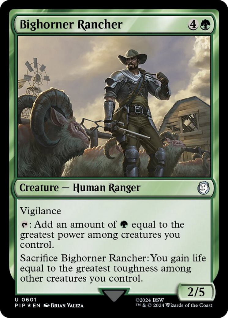 Bighorner Rancher (Surge Foil) [Fallout] | The Clever Kobold