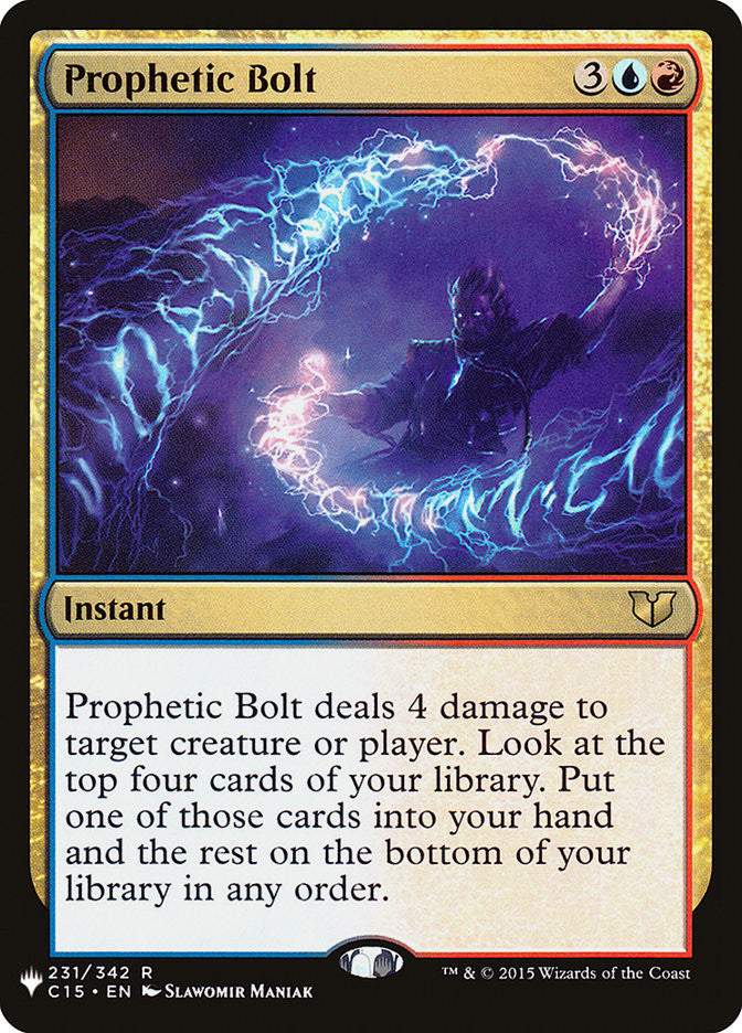 Prophetic Bolt [The List] | The Clever Kobold