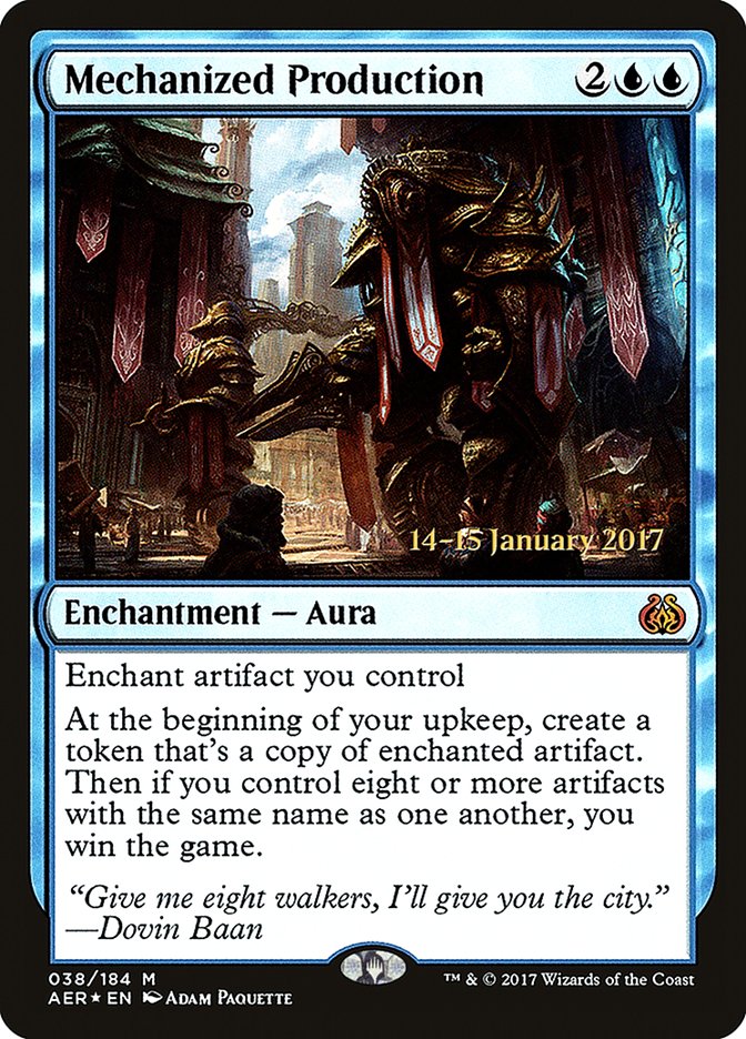 Mechanized Production [Aether Revolt Prerelease Promos] | The Clever Kobold