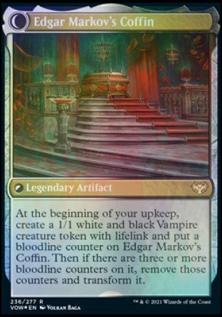 Edgar, Charmed Groom // Edgar Markov's Coffin [Innistrad: Crimson Vow Prerelease Promos] | The Clever Kobold