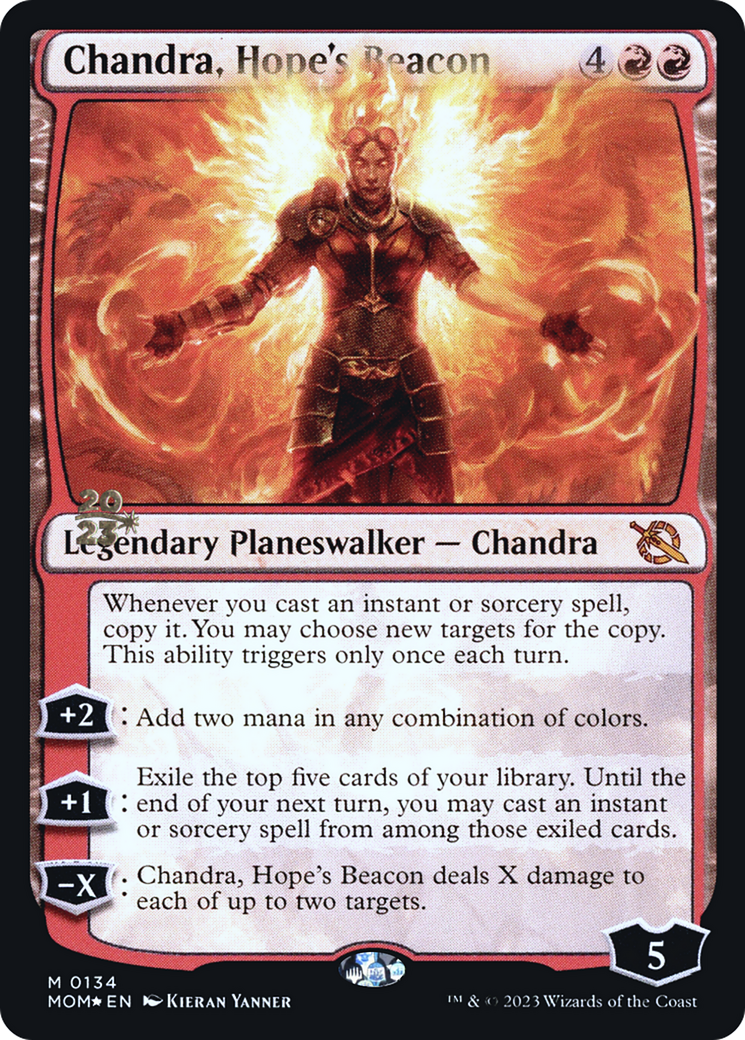 Chandra, Hope's Beacon [March of the Machine Prerelease Promos] | The Clever Kobold