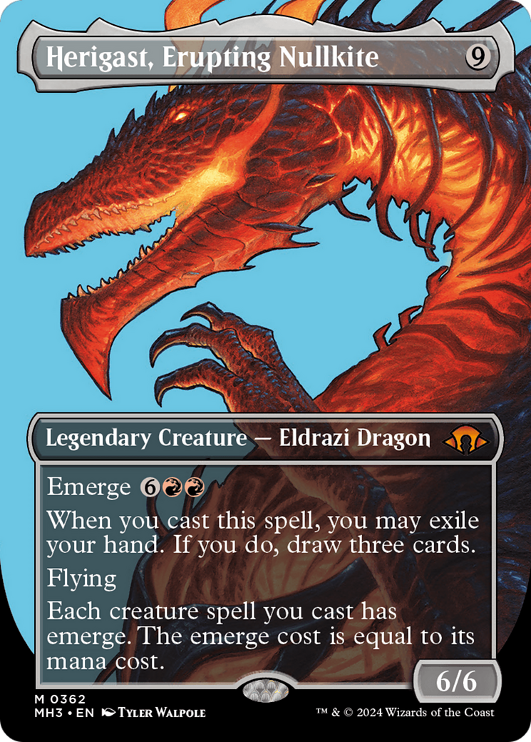 Herigast, Erupting Nullkite (Borderless) [Modern Horizons 3] | The Clever Kobold