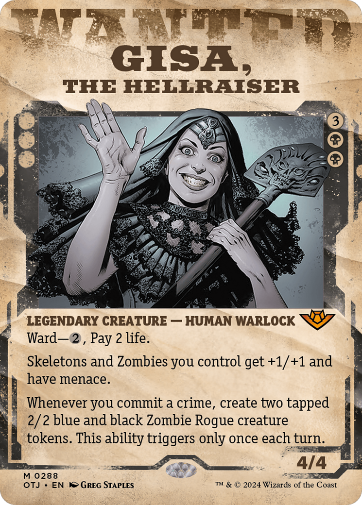 Gisa, the Hellraiser (Showcase) [Outlaws of Thunder Junction] | The Clever Kobold