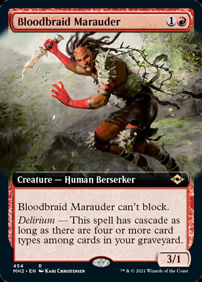 Bloodbraid Marauder (Extended Art) [Modern Horizons 2] | The Clever Kobold