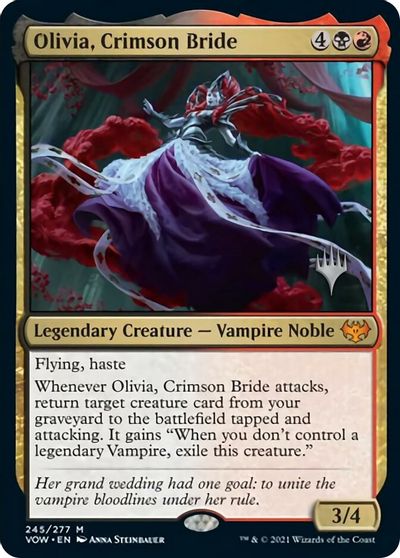 Olivia, Crimson Bride (Promo Pack) [Innistrad: Crimson Vow Promos] | The Clever Kobold