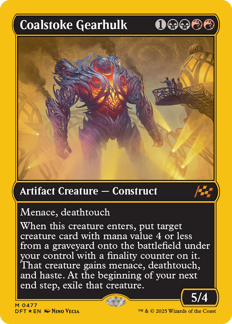 Coalstoke Gearhulk (First-Place Foil) [Aetherdrift] | The Clever Kobold