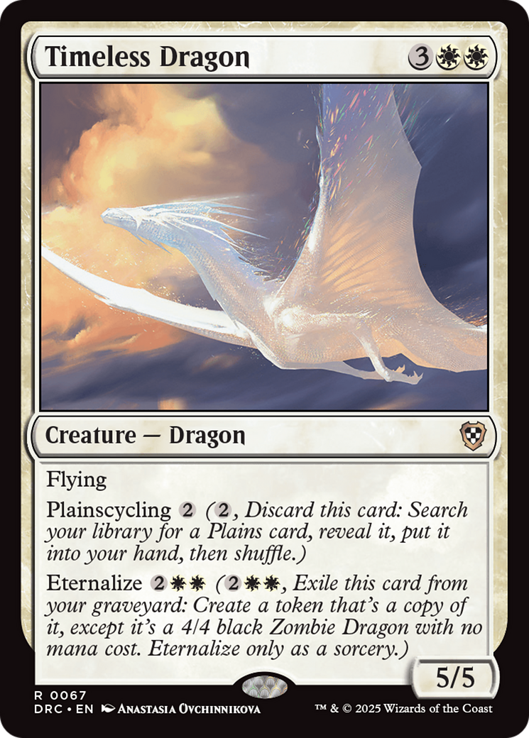 Timeless Dragon [Aetherdrift Commander] | The Clever Kobold