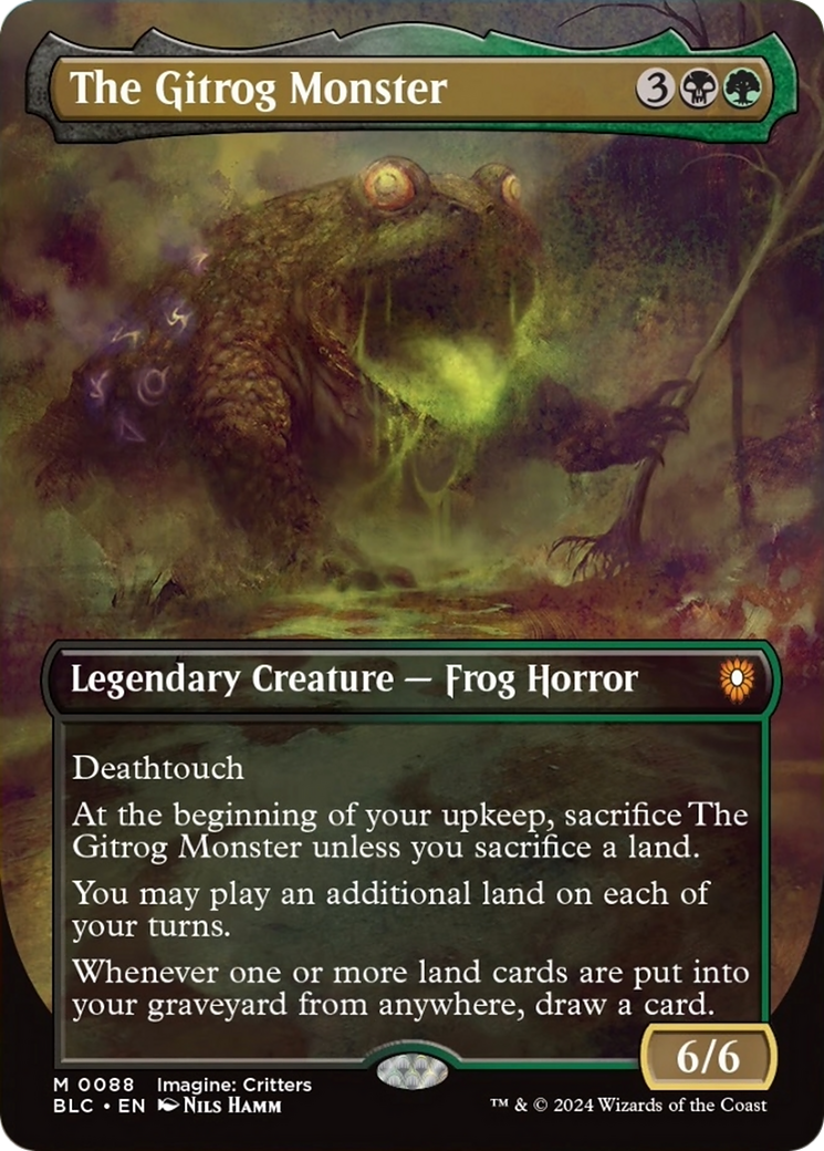 The Gitrog Monster (Borderless) [Bloomburrow Commander] | The Clever Kobold