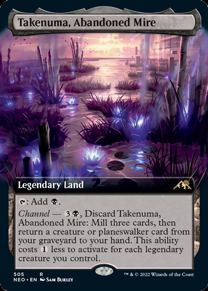 Takenuma, Abandoned Mire (Extended Art) [Kamigawa: Neon Dynasty] | The Clever Kobold