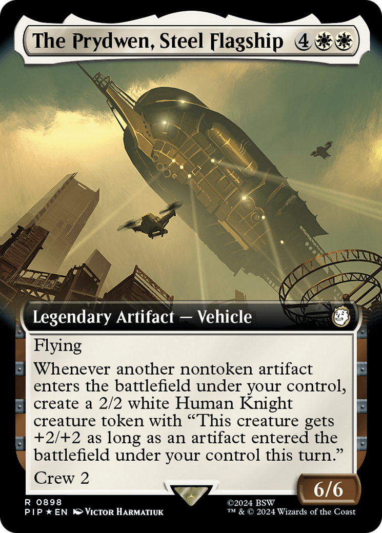 The Prydwen, Steel Flagship (Extended Art) (Surge Foil) [Fallout] | The Clever Kobold