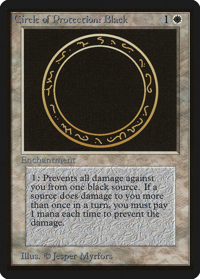 Circle of Protection: Black [Beta Edition] | The Clever Kobold