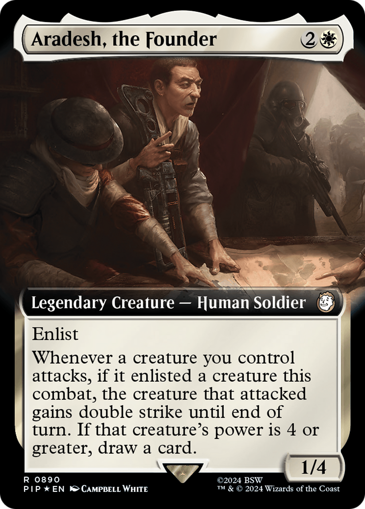 Aradesh, the Founder (Extended Art) (Surge Foil) [Fallout] | The Clever Kobold