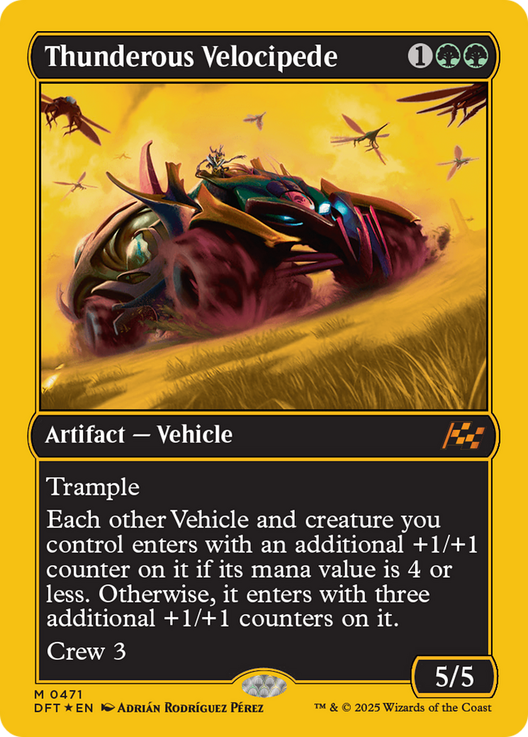 Thunderous Velocipede (First-Place Foil) [Aetherdrift] | The Clever Kobold