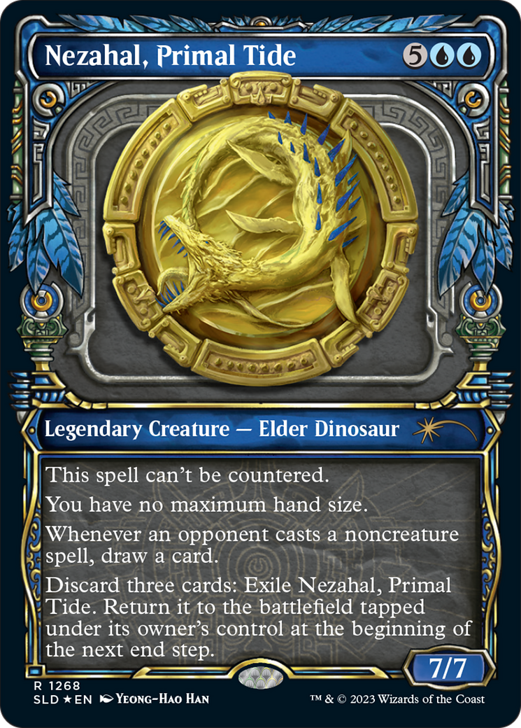 Nezahal, Primal Tide (Halo Foil) [Secret Lair Drop Series] | The Clever Kobold