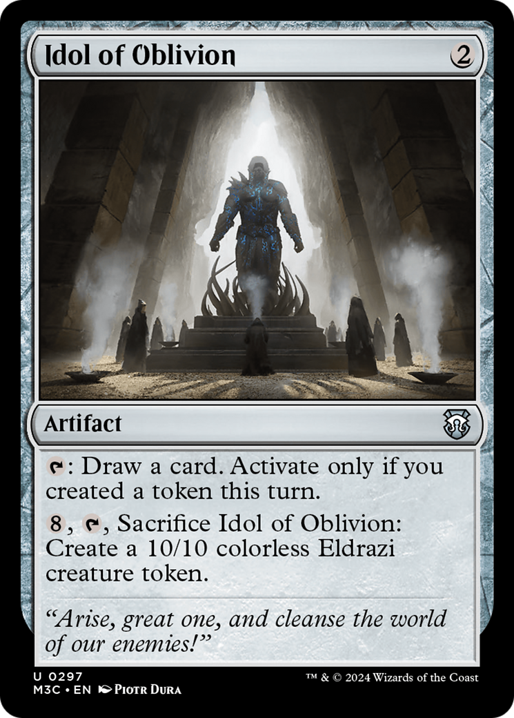 Idol of Oblivion (Ripple Foil) [Modern Horizons 3 Commander] | The Clever Kobold