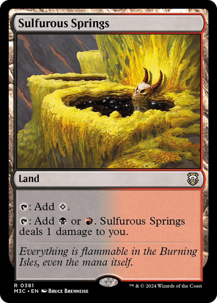 Sulfurous Springs (Ripple Foil) [Modern Horizons 3 Commander] | The Clever Kobold