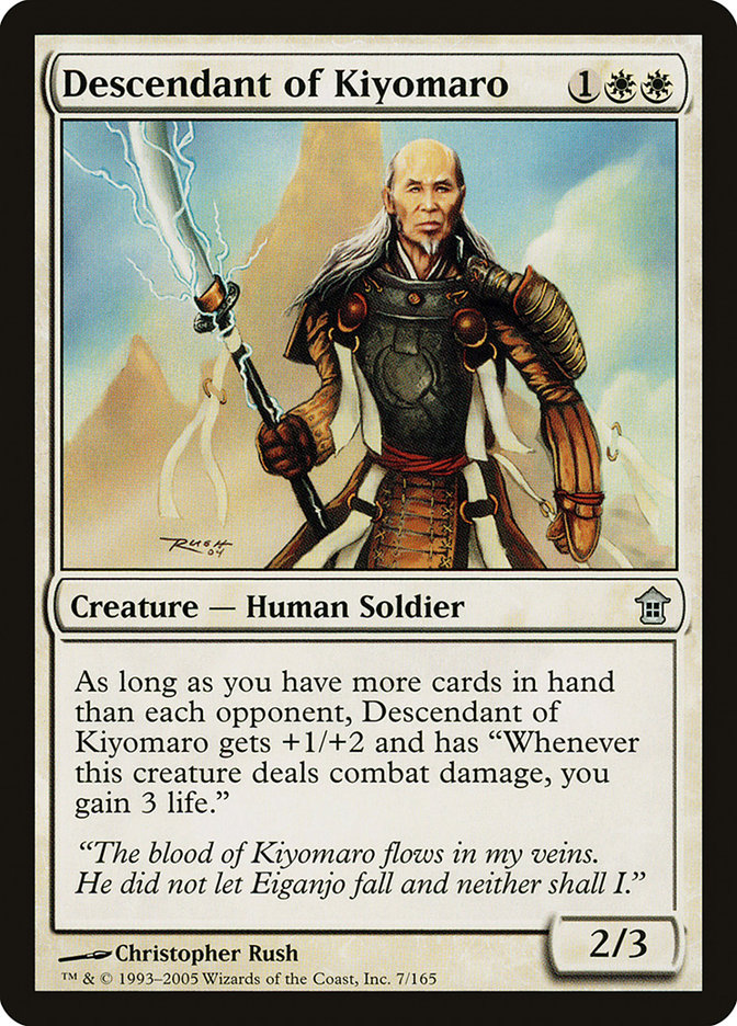 Descendant of Kiyomaro [Saviors of Kamigawa] | The Clever Kobold