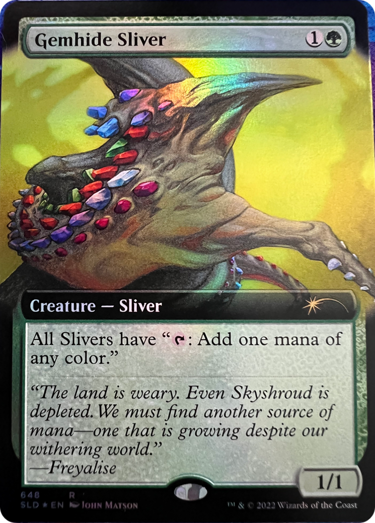 Gemhide Sliver (Extended Art) [Secret Lair Drop Series] | The Clever Kobold