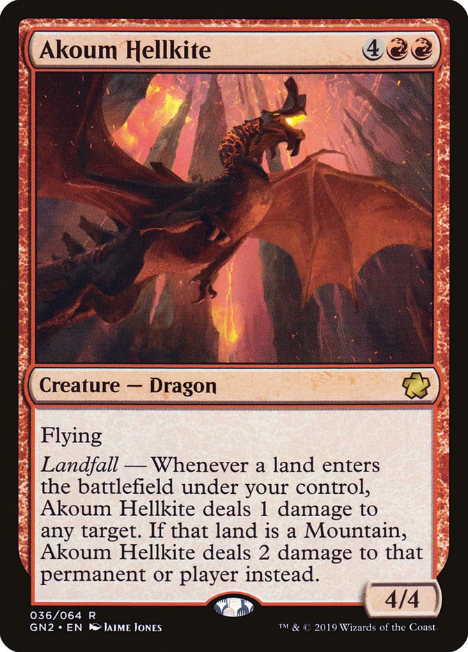 Akoum Hellkite [Game Night 2019] | The Clever Kobold