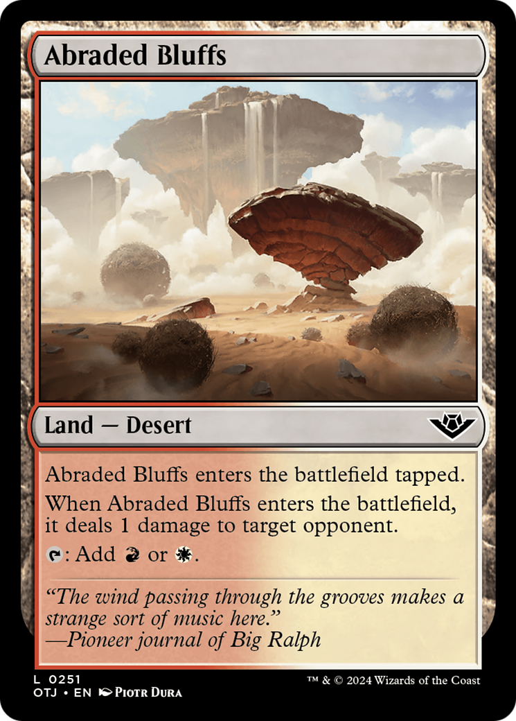 Abraded Bluffs [Outlaws of Thunder Junction] | The Clever Kobold