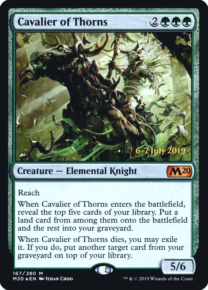 Cavalier of Thorns [Core Set 2020 Prerelease Promos] | The Clever Kobold