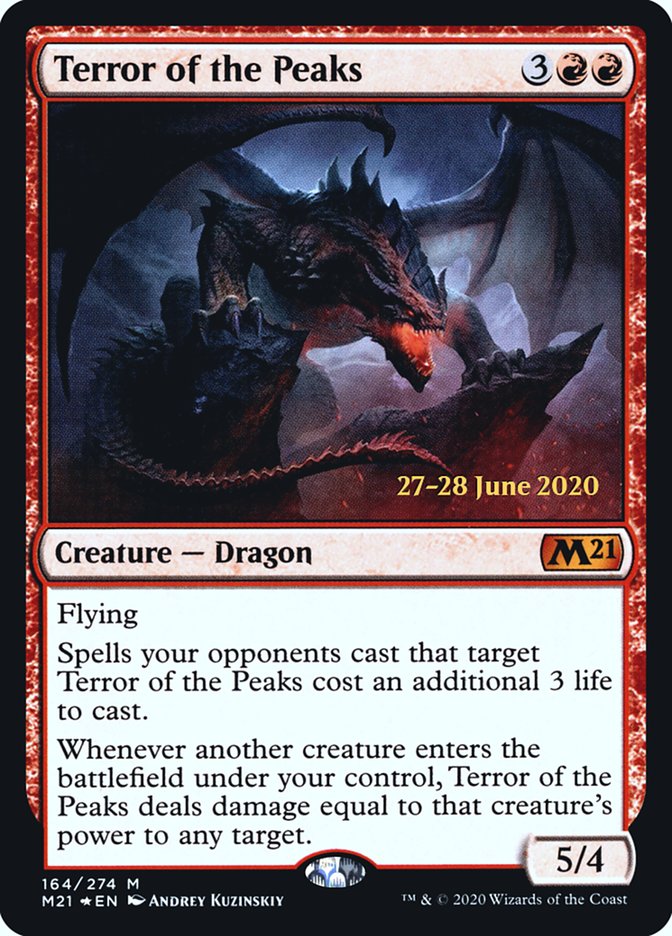 Terror of the Peaks [Core Set 2021 Prerelease Promos] | The Clever Kobold