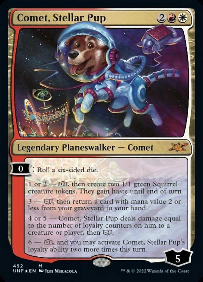 Comet, Stellar Pup (Galaxy Foil) [Unfinity] | The Clever Kobold