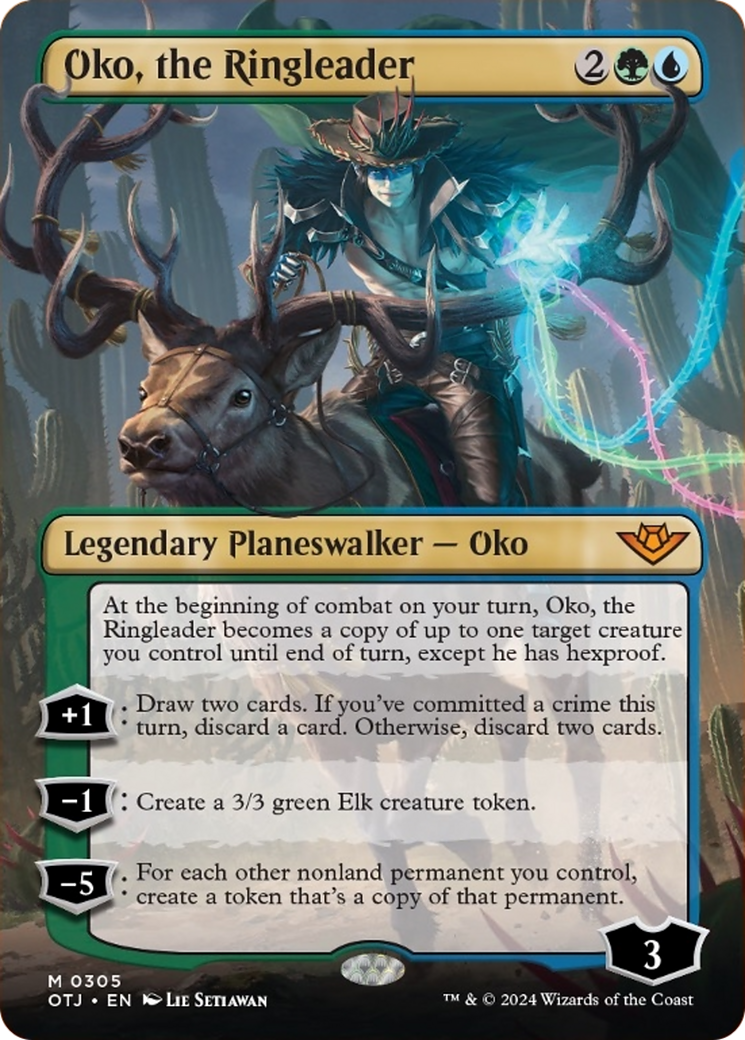 Oko, the Ringleader (Borderless) [Outlaws of Thunder Junction] | The Clever Kobold