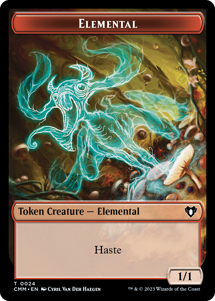 Elemental Token (24) [Commander Masters Tokens] | The Clever Kobold