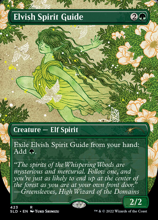 Elvish Spirit Guide (Borderless) [Secret Lair Drop Series] | The Clever Kobold