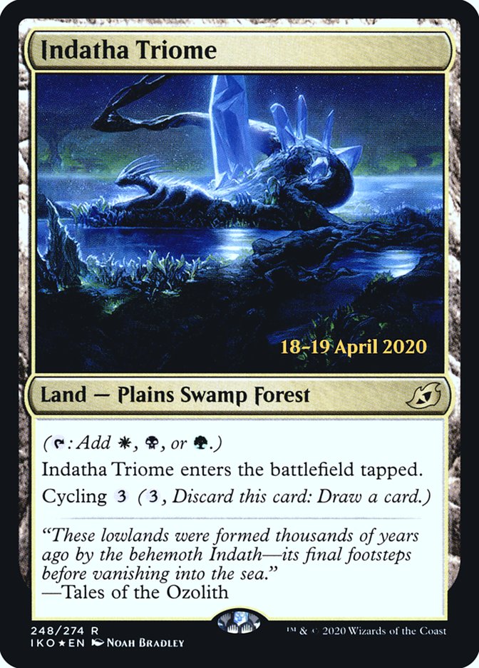 Indatha Triome [Ikoria: Lair of Behemoths Prerelease Promos] | The Clever Kobold