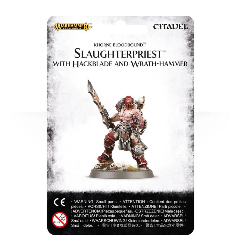 Slaughterpriest with Hackblade and Wrath-hammer