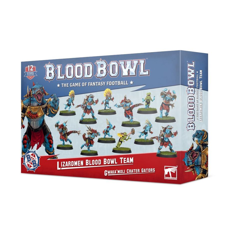 Lizardmen Blood Bowl Team: Gwaka'Moli Crater Gators