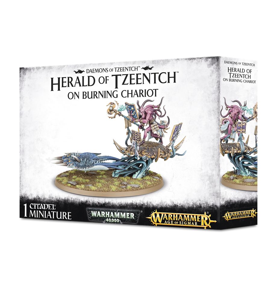 Fateskimmer, Herald of Tzeentch on Burning Chariot / Burning Chariot of Tzeentch / Exalted Flamer of Tzeentch / Changecaster | The Clever Kobold