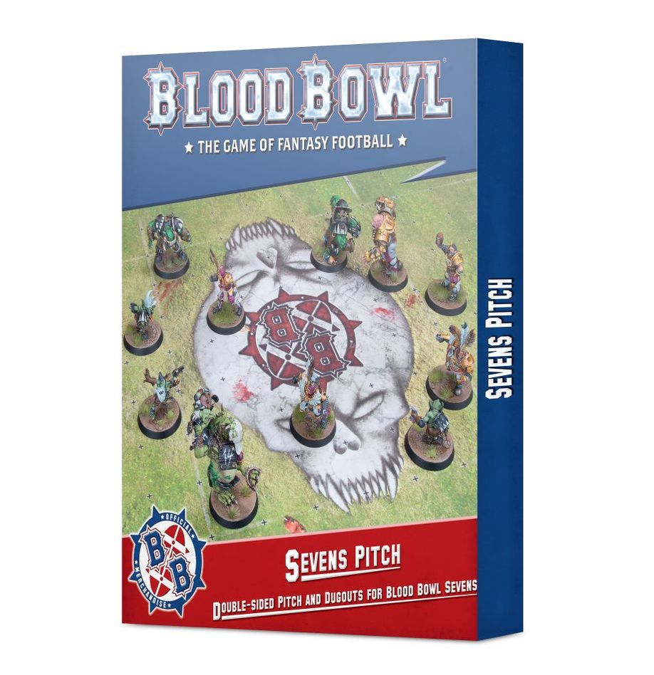 Sevens Pitch: Double-Sided Pitch and Dugouts for Blood Bowl