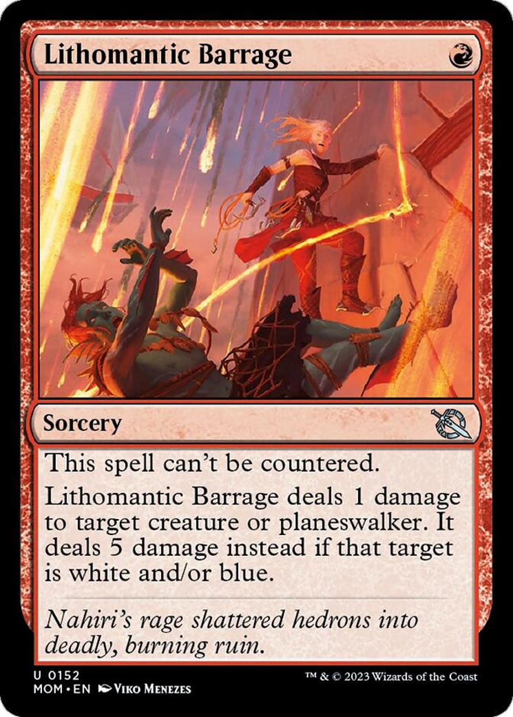 Lithomantic Barrage [March of the Machine] | The Clever Kobold