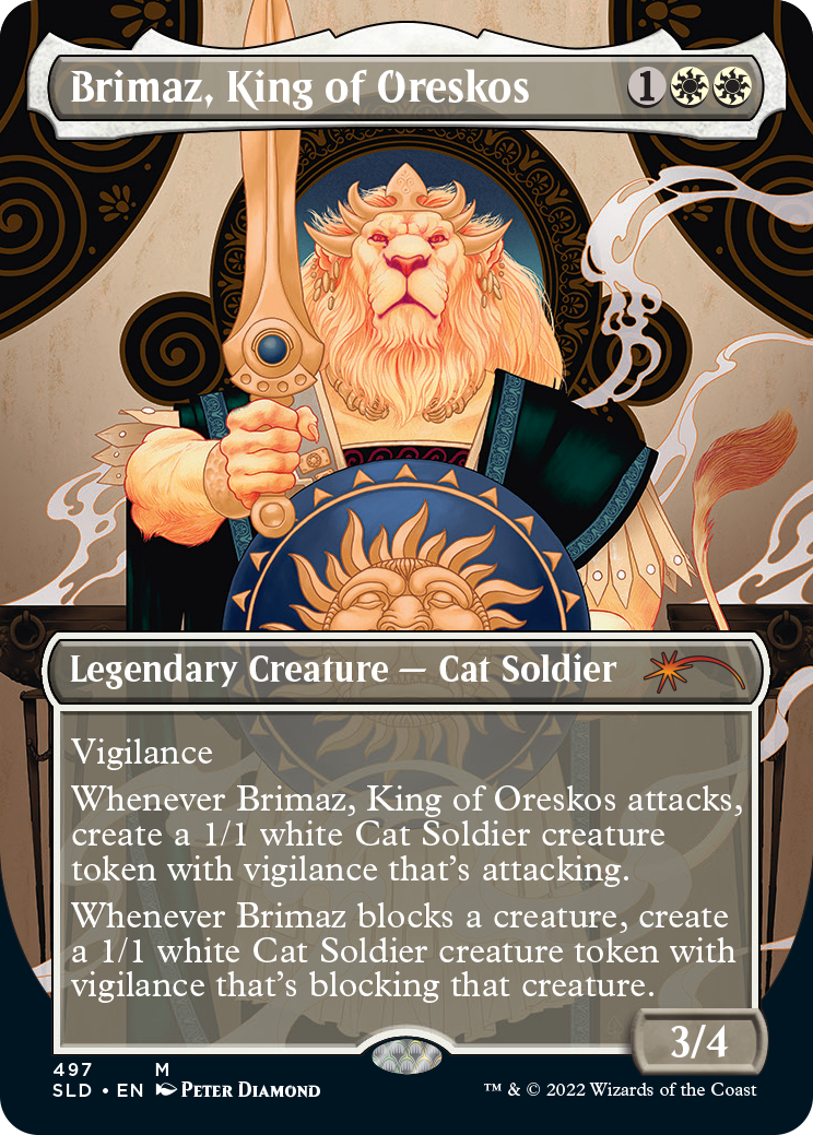 Brimaz, King of Oreskos (Borderless) [Secret Lair Drop Series] | The Clever Kobold