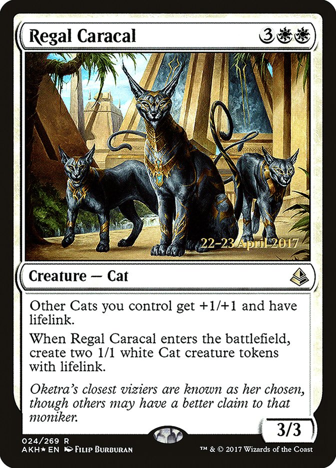 Regal Caracal [Amonkhet Prerelease Promos] | The Clever Kobold