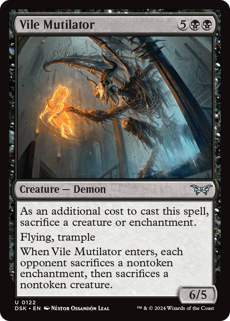 Vile Mutilator [Duskmourn: House of Horror] | The Clever Kobold