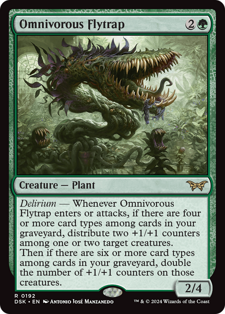 Omnivorous Flytrap [Duskmourn: House of Horror] | The Clever Kobold