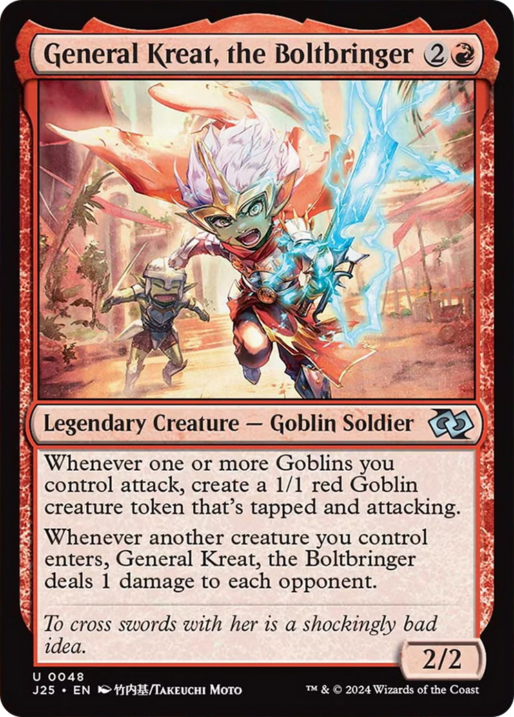 General Kreat, the Boltbringer (Anime) [Foundations Jumpstart] | The Clever Kobold