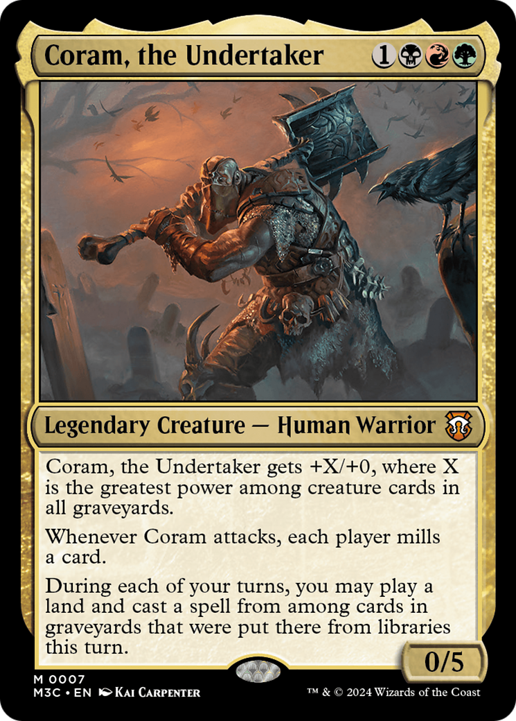 Coram, the Undertaker [Modern Horizons 3 Commander] | The Clever Kobold