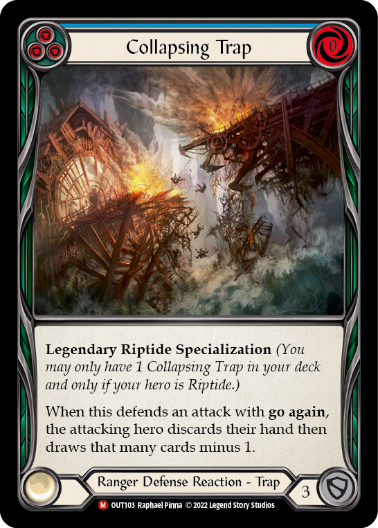 Collapsing Trap [OUT103] (Outsiders)  Rainbow Foil | The Clever Kobold