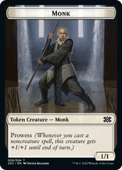 Wrenn and Six Emblem // Monk Double-Sided Token [Double Masters 2022 Tokens] | The Clever Kobold